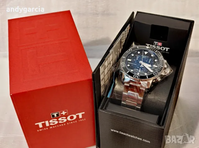  TISSOT SEASTAR 1000 CHRONOGRAPH T120.417.11.041.01 ЧИСТО НОВ часовник с хронограф , снимка 6 - Мъжки - 50030181