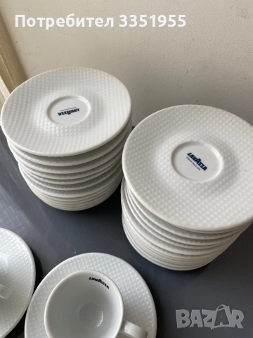 Чинийки за нормално кафе Lavazza, снимка 5 - Чаши - 51701405