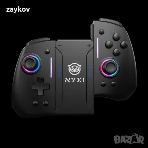 NYXI Hyperion Meteor Light Wireless Joy-pad с 8 цветни LED за Switch/Switch OLED, снимка 5 - Аксесоари - 47307550