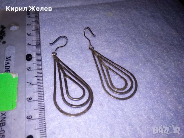 АЖУРНИ СРЕБЪРНИ СТИЛНИ РЕТРО АРТ ОБЕЦИ ВИСОКА ПРОБА СРЕБРО МАЙСТОРСКА РЪЧНА ИЗРАБОТКА 34366, снимка 5 - Обеци - 39470735