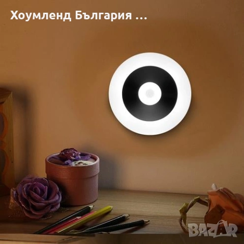 Интелигентна безжична лампа с фотоклетка и USB презаредима батерия, снимка 11 - Лед осветление - 54304195