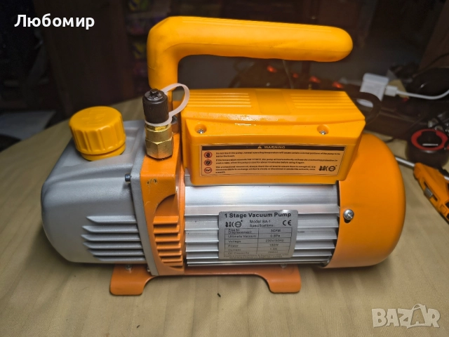 Едностъпална вакуумна помпа BACOENG 3 CFM, снимка 3 - Други инструменти - 51632083