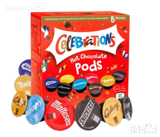 капсули celebration за кафемашина dolce gusto