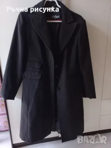 Черно палто 46 номер, снимка 1