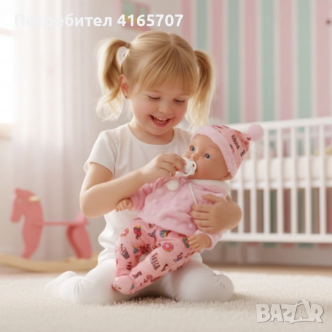 Кукла бебе със звук и зимни дрехи - 36 см - Перфектен подарък за празниците, снимка 4 - Кукли - 52841004