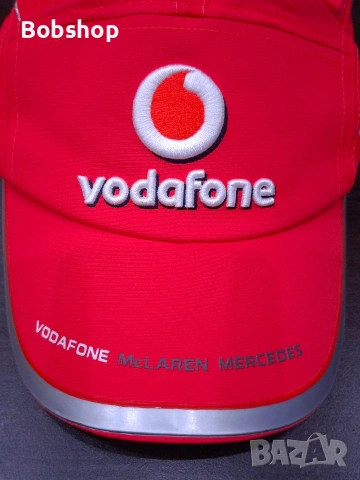 MERCEDES VODAFONE MCLAREN CAP LEWIS JENSON HAT ORANGE NEON RACING, снимка 2 - Шапки - 53968663