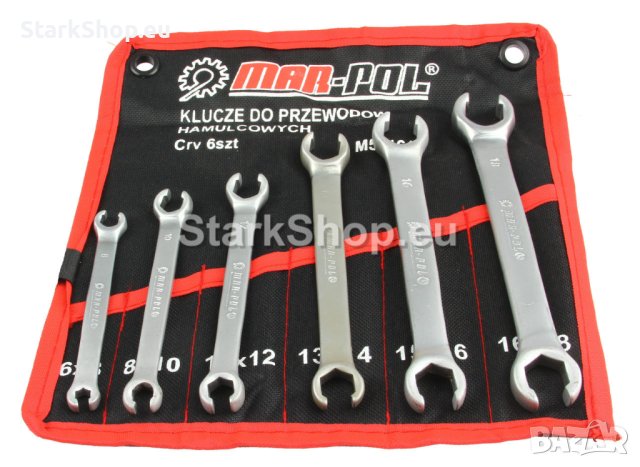 К-т Срязани ключове за тръби 6-18мм Mar-Pol 6 части в калъф, снимка 2 - Други инструменти - 40351614