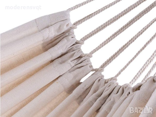 Хамак градински 200 х 80 см. Крем, снимка 4 - Други - 40844517