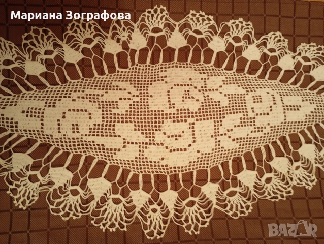 Ковьори "Българска бродерия", - Плетива на 1 кука, - Родопски терлици, от стари времена, снимка 8 - Антикварни и старинни предмети - 50036179