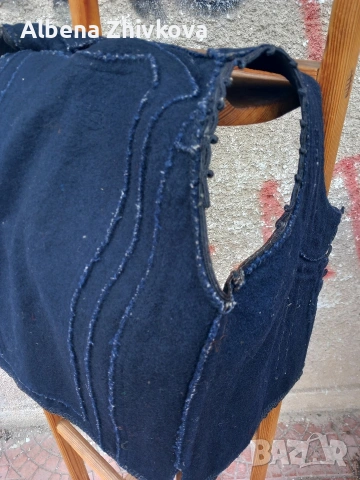 стар етнографски елек - дорамче с много гайтани и декорация, снимка 13 - Антикварни и старинни предмети - 53923456