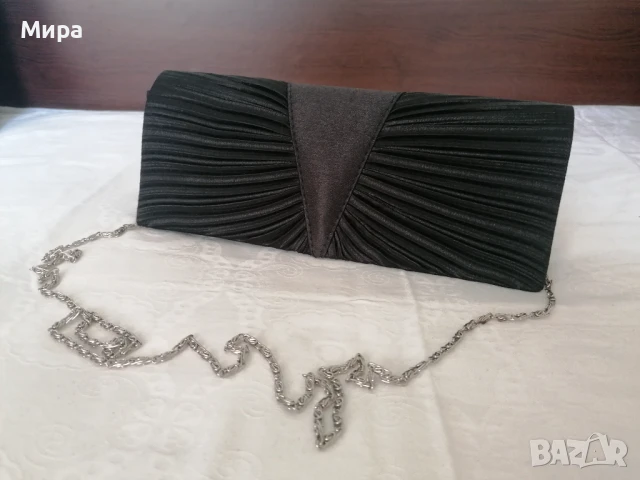 Дамска официална чанта от сатен, снимка 2 - Чанти - 44901339