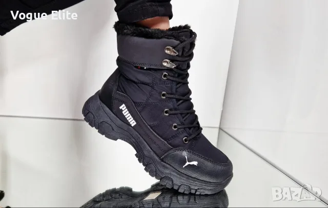 Намаление на дамски зимни боти Puma с връзки , снимка 2 - Дамски боти - 56138695
