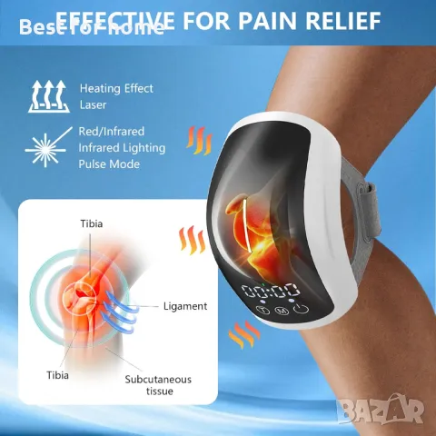 Уред за профилактика на болки в колена и стави KTS Knee Massager, снимка 5 - Наколенки - 48455203