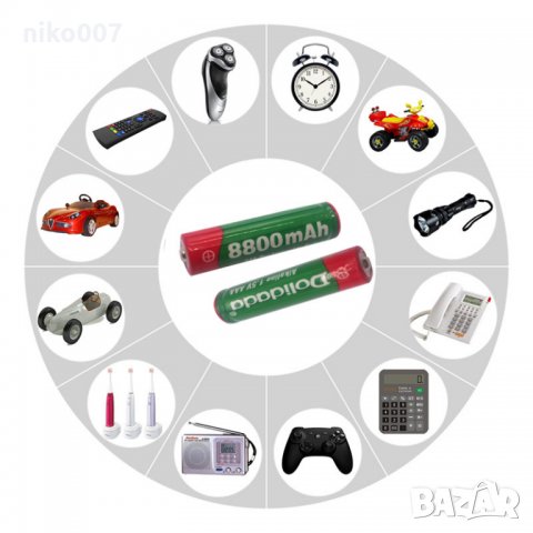 Супер силни-Алкални презареждащи батерии ААА-дистанционно-гараж-аларма-играчки-везни , снимка 2 - Друга електроника - 31154771