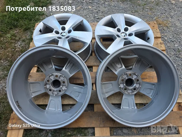 Лети джанти 16ки 5х100 Skoda, снимка 10 - Гуми и джанти - 55825741