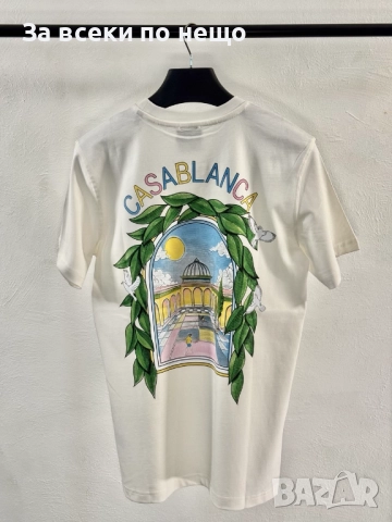 Casablanca Мъжка Бяла Тениска👕Мъжка Блуза С Къс Ръкав Код V.B.34