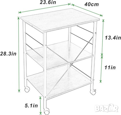 Eтажерка / помощна масичка / помощна количка KS-LD-007, снимка 7 - Маси - 38953766