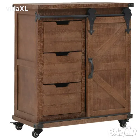 vidaXL Шкаф за съхранение, чам масив(SKU: 246120)