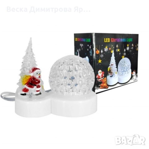 Коледна LED лампа с декоративни орнаменти, снимка 3 - Лед осветление - 52580156