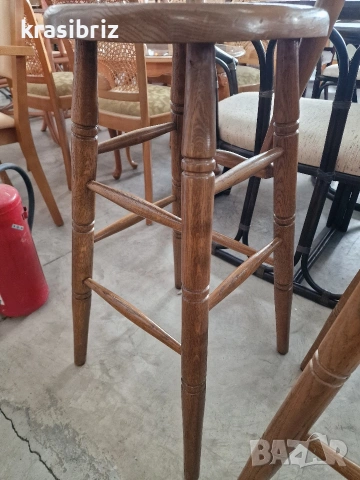 Масивни Бар Столове-2 бр.-внос от Германия!ОБЯВЕНАТА ЦЕНА Е ЗА БРОЙ!, снимка 6 - Столове - 53888059