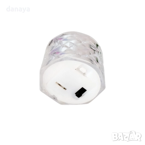6183 Мини LED свещ с диамантен ефект, декоративна електронна свещ с пламък, 5×4 см, снимка 6 - Декорация за дома - 52029587