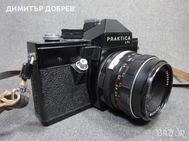 СТАР РЕТРО СОЦ ГДР DDR SLR ФОТОАПАРАТ PRAKTICA LTL + ОБЕКТИВ PENTACON 1.8/50 M42, снимка 4 - Фотоапарати - 53942732