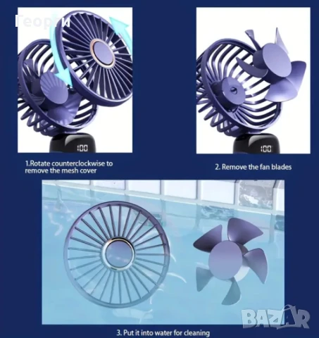 Ръчен мини вентилатор, снимка 3 - Друга електроника - 51357743