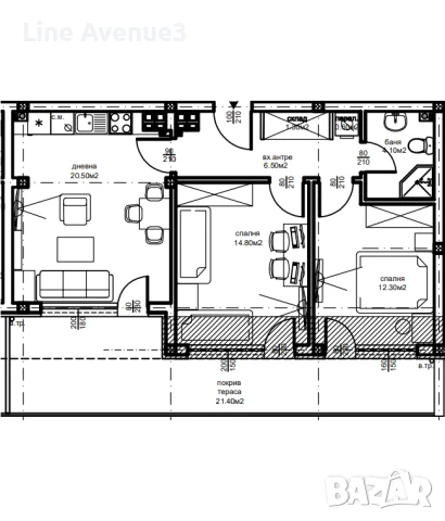 Продавам тристаен апартамент -ново стрителство-Пловдив 150000 €, снимка 4 - Апартаменти - 50632687