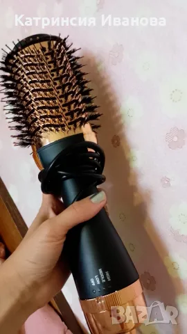 Четка с горещ въздух с 3 степени за сушене и изправяне на коса, снимка 3 - Аксесоари за коса - 48368585