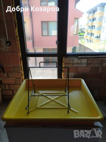 Комплект за разпечатване на пчелни пити – вана, стойка, цедка, вилици, снимка 2 - За пчели - 51096040