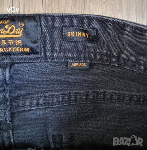 Мъжки дънки Superdry Skinny Fit - 31/32, снимка 5 - Дънки - 36622419