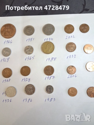 Стари монети от различни държави, снимка 16 - Нумизматика и бонистика - 53368591
