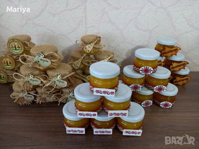 Бурканче с мед с фолклорни мотиви, снимка 3 - Подаръци за сватба - 37158539
