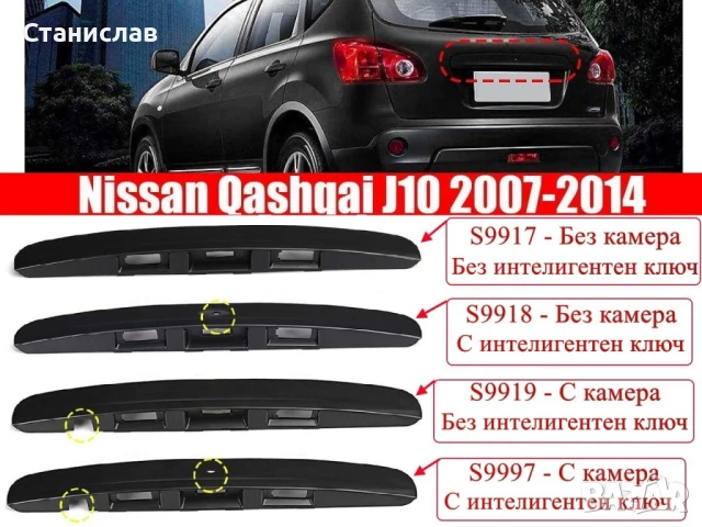 Дръжка (лайстна) за багажник на Nissan Qashqai J10, снимка 6 - Части - 50627253