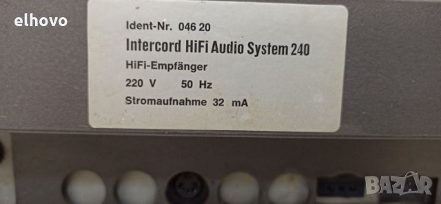 Intercord Hifi Audio System 240, снимка 2 - Аудиосистеми - 32092969