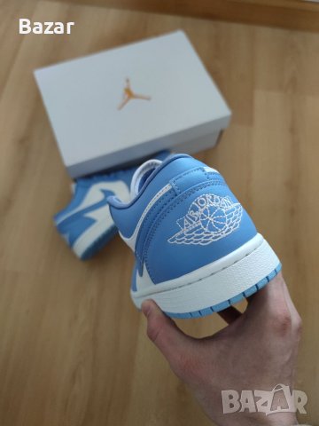Nike Air Jordan 1 Low UNC Blue Сини Бели Обувки Маратонки Размер 40 Нови Оригинални Обувки Найк, снимка 3 - Маратонки - 40312788
