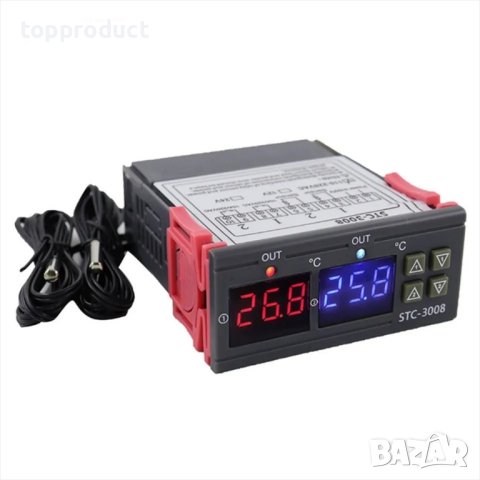 Двоен термостат, терморегулатор с два сензора, двоен, с две управления, диференциален термостат 