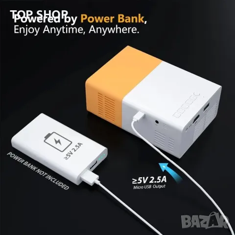 PVO Мини LED видео проектор/Full HD/забавления за деца/домашно кино/HDMI/USB/дистанционно, снимка 10 - Плейъри, домашно кино, прожектори - 49308586
