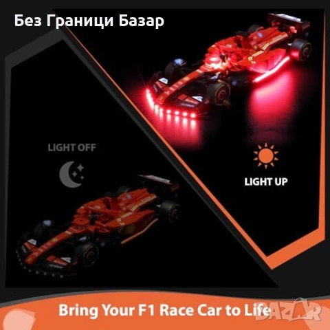 Нов USB LED Комплект за LEGO 77242 Ferrari F1 Race Car Осветление Лего кола, снимка 2 - Други - 54353902