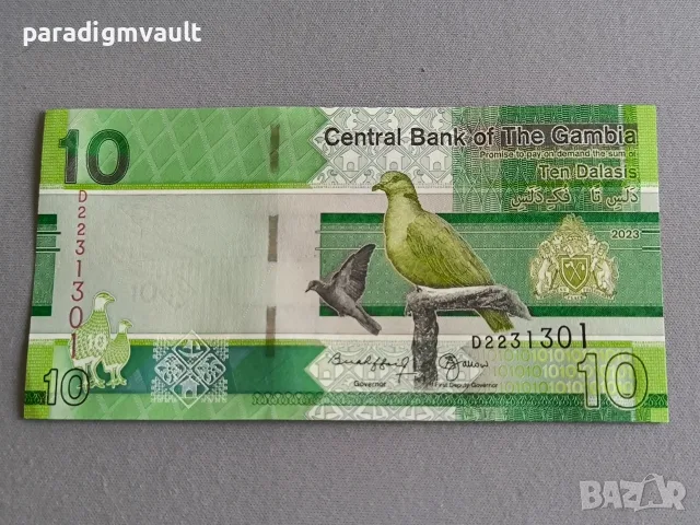 Банкнота - Гамбия - 10 даласи UNC | 2023г.