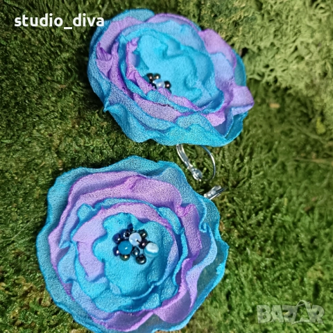 Обеци цветя