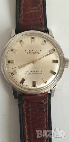 Немски винтидж механичен мъжки часовник Kienzle Selectа, снимка 3 - Антикварни и старинни предмети - 54139641