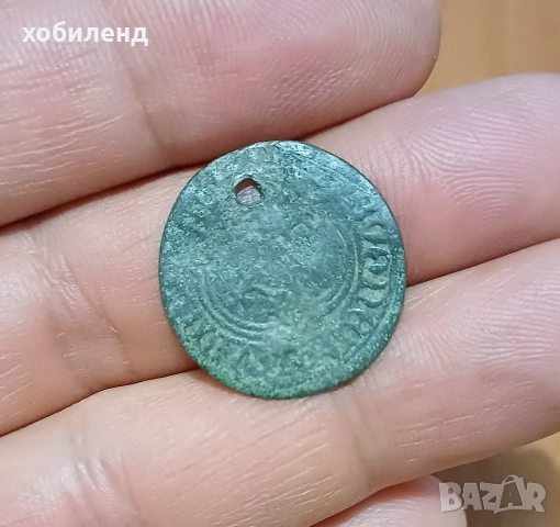 Стара монета ползвана за накит , снимка 2 - Нумизматика и бонистика - 51771574