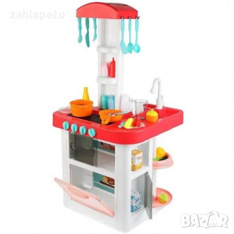 Детска кухня с мивка и аксесоари, снимка 4 - Образователни игри - 30942456