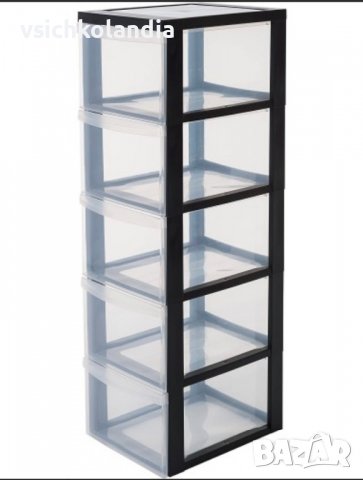 Етажерка на колелца Iris Ohyama с 5 чекмеджета (код продукт 101)