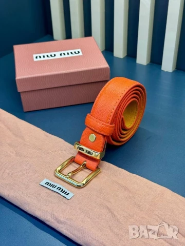 колани от естествена кожа в кутия valentino garavani miu miu , снимка 4 - Колани - 50644651