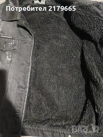 Зимно дънково яке , снимка 3 - Якета - 52944600