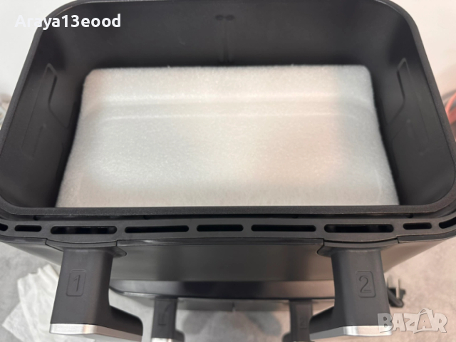 Фритюрник с горещ въздух Hanseatic HAF212600D 39156050 2in1 (XXL 9L, с функция за сушене), снимка 9 - Фритюрници - 53960644