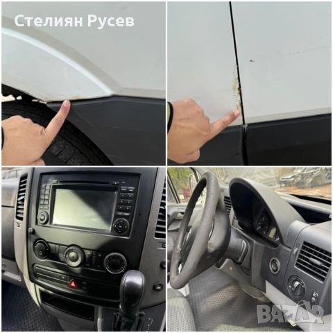 Mercedes Sprinter 311  2.2cdi 109кс / климатик  + печка / автоматик / ДЯСНА ДИРЕКЦИЯ  - цена 12 300л, снимка 7 - Бусове и автобуси - 52078047