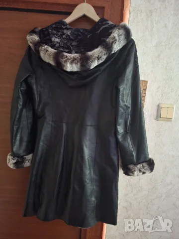 Яке естествена кожа с чинчила , снимка 5 - Якета - 56540025